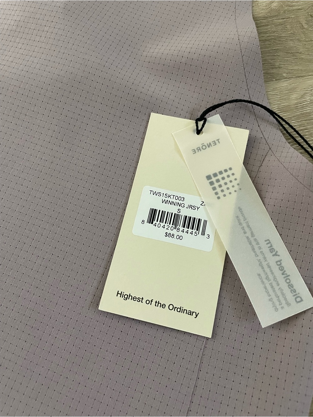 NWT Tenore Women’s Dusty Purple Athletic Quick Dry Tank Top Size Small - Picture 6 of 7